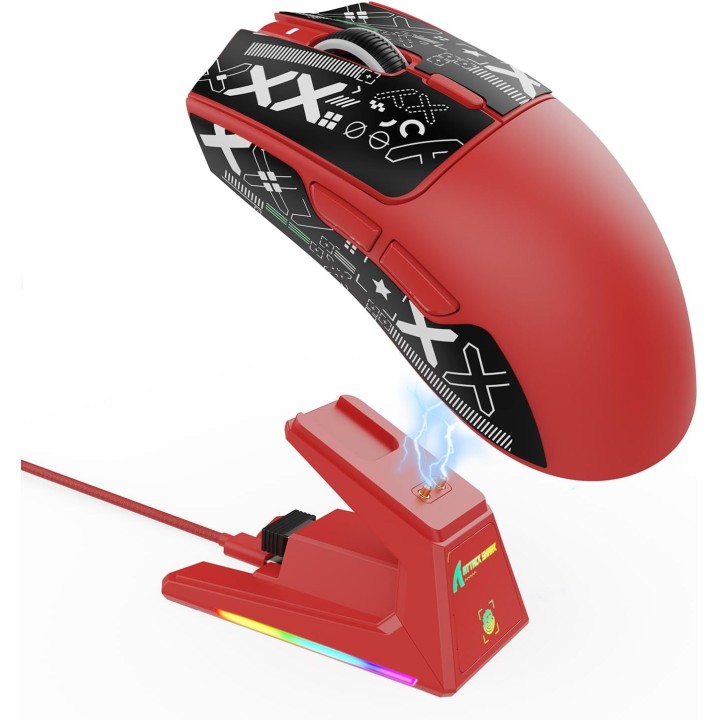 ATTACK SHARK X1 (Red&Tape) Souris ATTACK SHARK Maroc