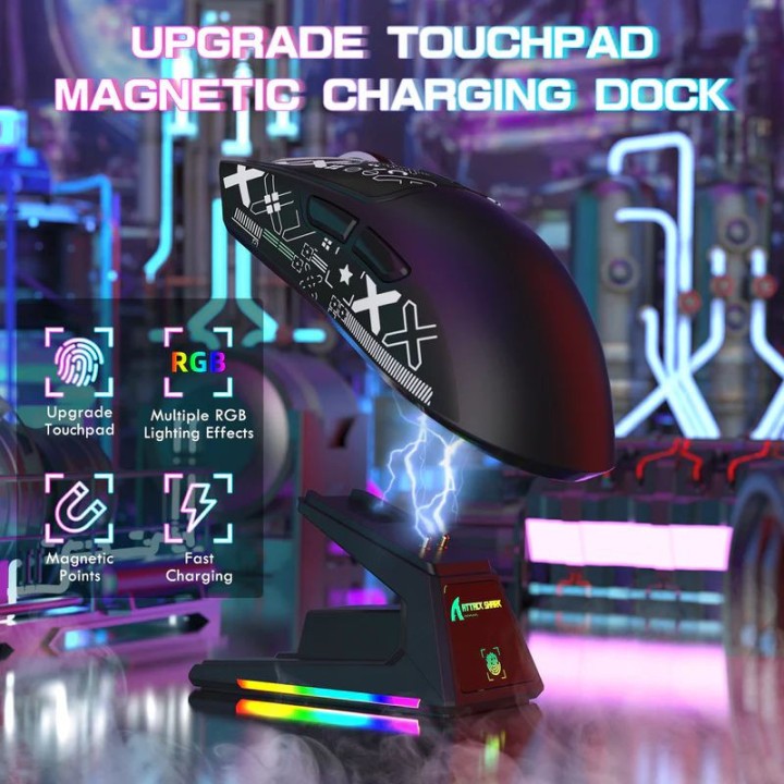 ATTACK SHARK X1 (Black&Tape) Souris ATTACK SHARK Maroc