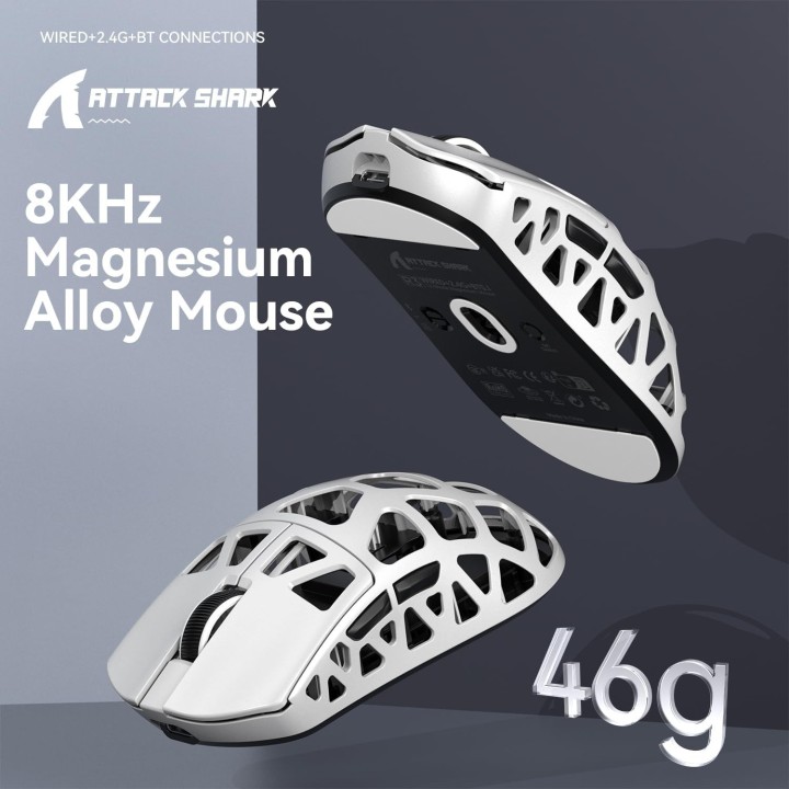 ATTACK SHARK R3 (White) Souris ATTACK SHARK Maroc