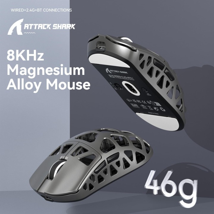 ATTACK SHARK R3 (Grey) Souris ATTACK SHARK Maroc