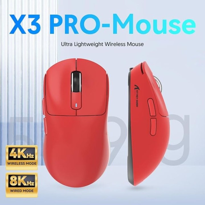 ATTACK SHARK X3 Pro (Red) Souris ATTACK SHARK Maroc