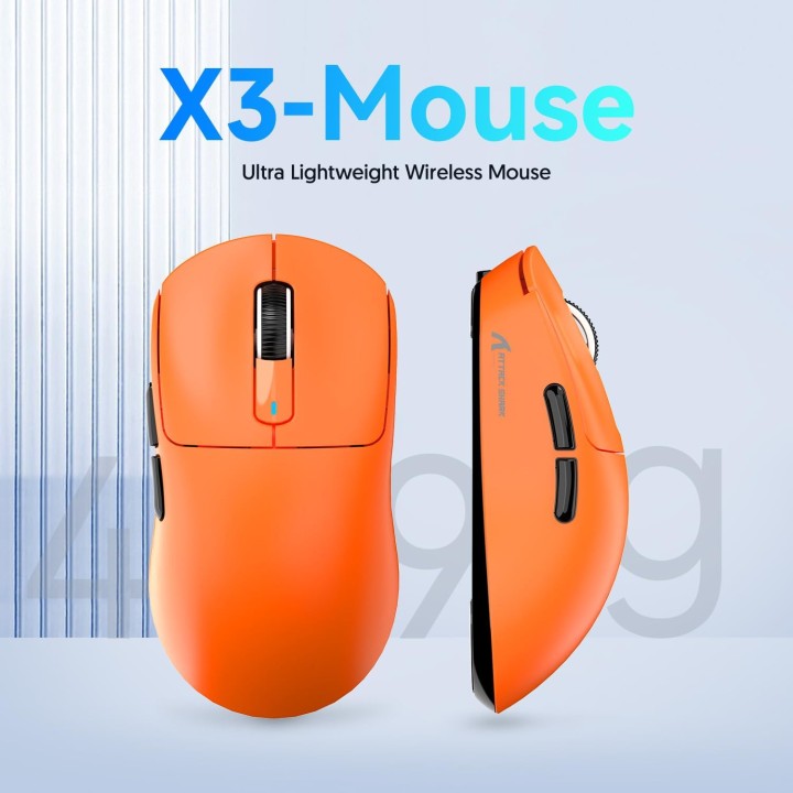 ATTACK SHARK X3 (Orange) Souris ATTACK SHARK Maroc