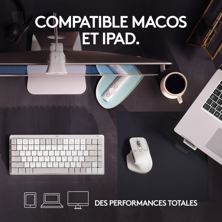 Logitech MX Master 3S for Mac (Gris Pâle) Souris Logitech Maroc