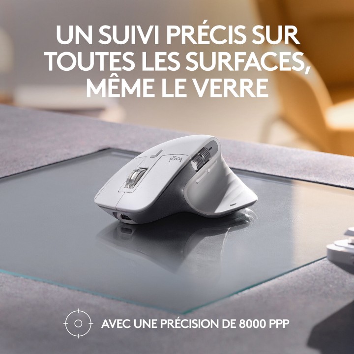 Logitech MX Master 3S for Mac (Gris Pâle) Souris Logitech Maroc
