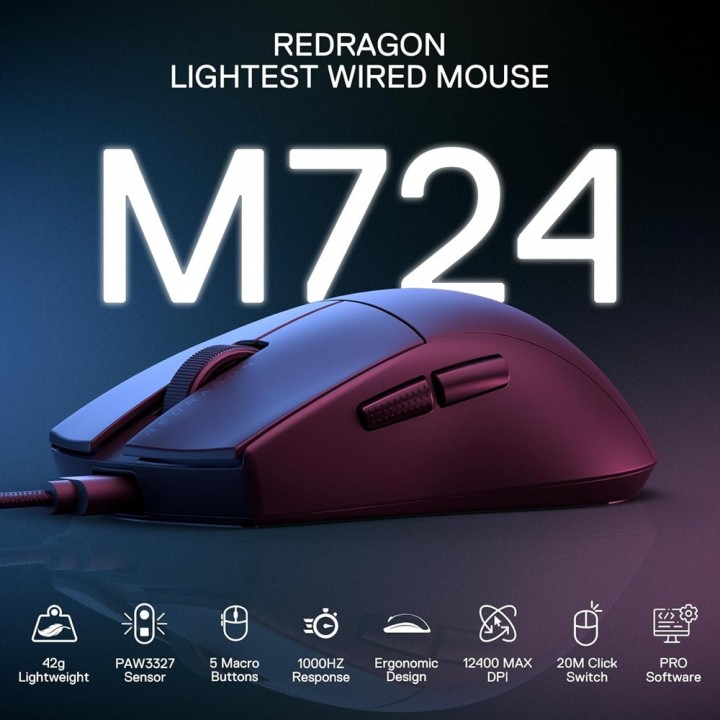 Redragon K1NG M724 Souris Redragon Maroc