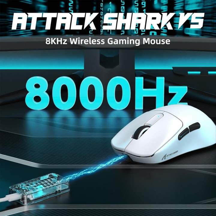 ATTACK SHARK V5 (White) Souris ATTACK SHARK Maroc