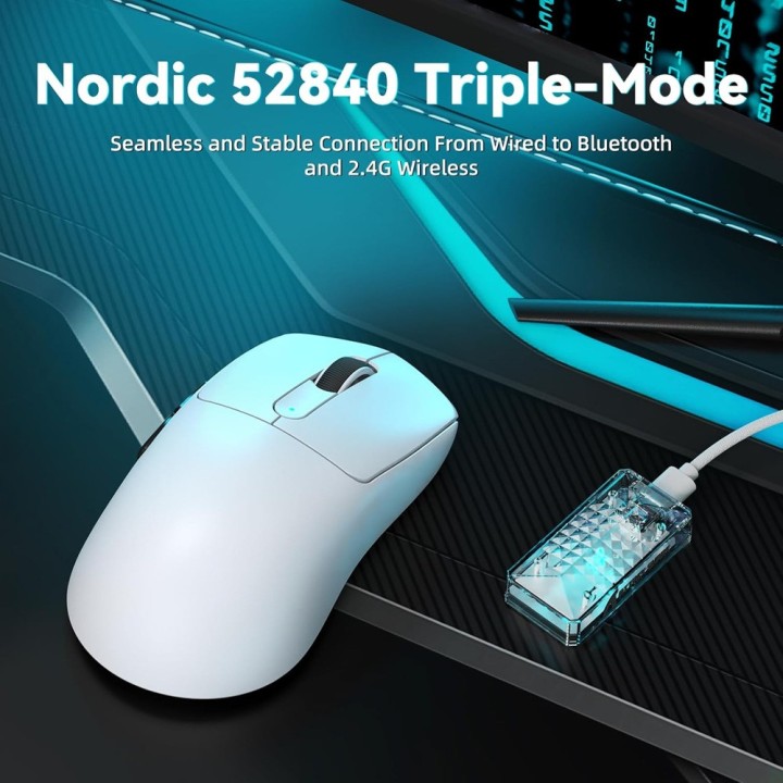 ATTACK SHARK V5 (White) Souris ATTACK SHARK Maroc