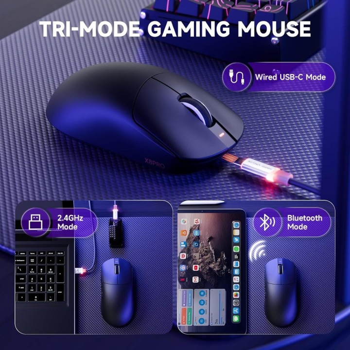 ATTACK SHARK X8PRO (Black) Souris ATTACK SHARK Maroc