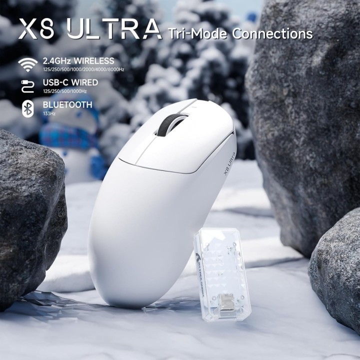 ATTACK SHARK X8ULTRA (White) Souris ATTACK SHARK Maroc