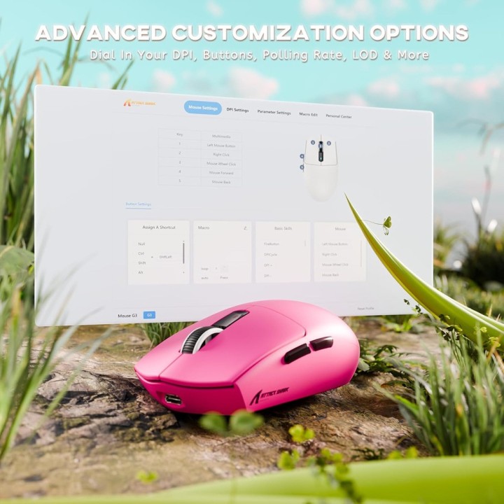 ATTACK SHARK G3 (Berry Red) Souris ATTACK SHARK Maroc