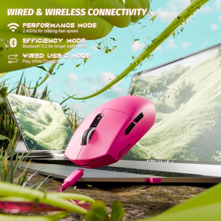 ATTACK SHARK G3 PRO (Berry Red) Souris ATTACK SHARK Maroc