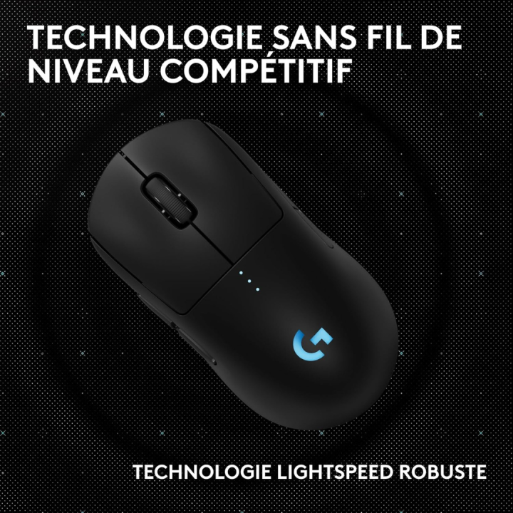 Logitech Pro 2 Lightspeed Wireless Noir Souris Logitech Maroc