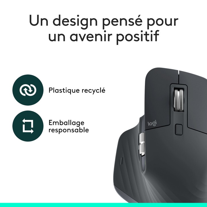 Logitech MX Master 3S Bluetooth Edition (Graphite) Souris Logitech ...