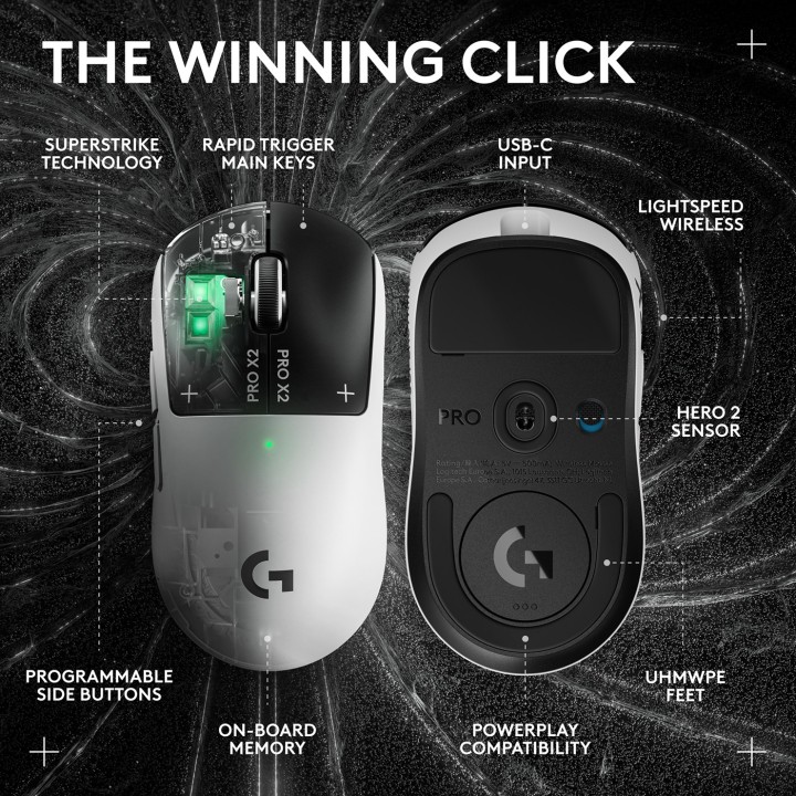 Logitech G Pro X2 Superstrike Souris Logitech Maroc