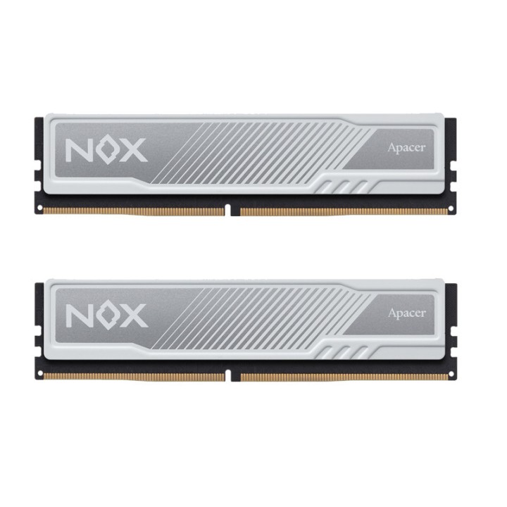 Apacer NOX 16Go (2x 8Go) DDR4 3200 MHz CL16 White Mémoire vive DDR4...