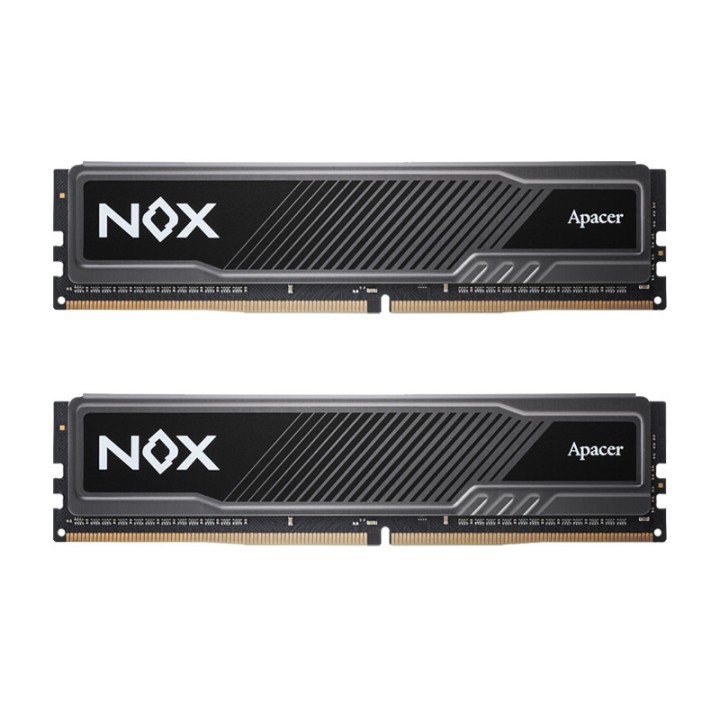 Apacer NOX 16Go (2x 8Go) DDR4 3200 MHz CL16 Black Mémoire vive DDR4...