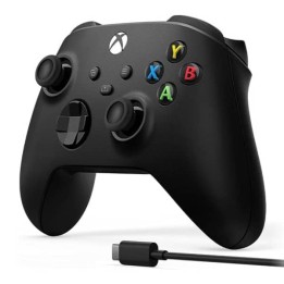 Xbox Manette sans fil Carbon Noir avec Câble USB-C pour PC, Xbox Se...