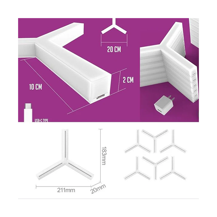 Glide Y Wall Lights ( 7 pièces ) Périphériques de jeu Govee Maroc