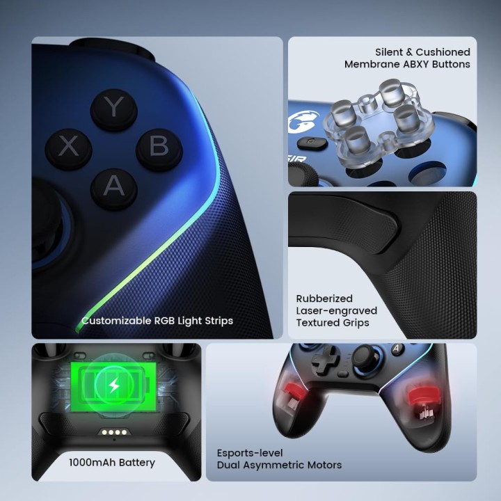 GameSir Super Nova Wireless Controller (Nightfall Blue) Périphériqu...