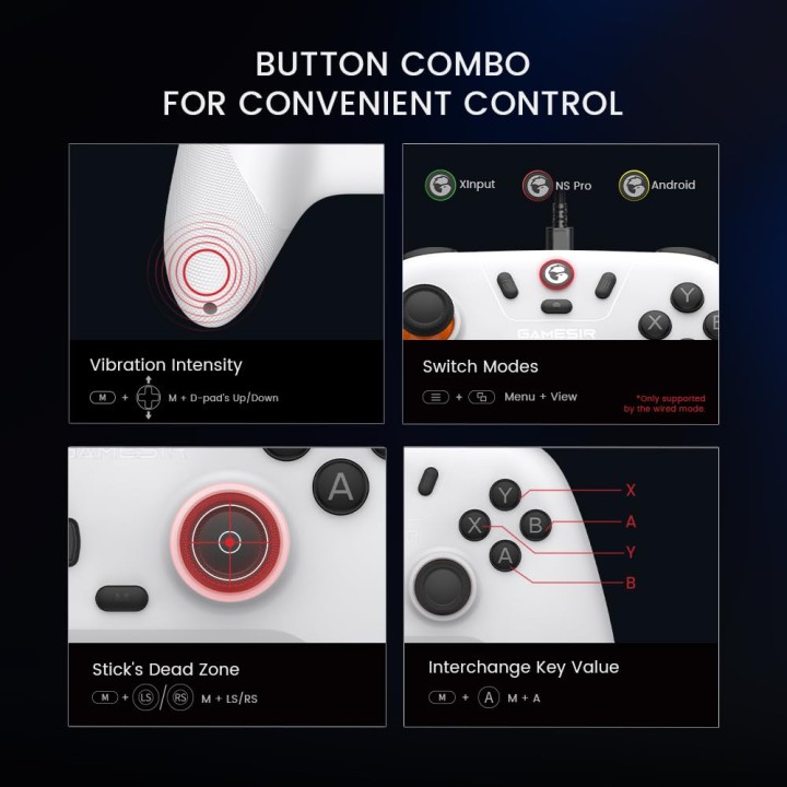 GameSir Nova Lite 2.4G Wireless Controller (Stellar White) Périphér...