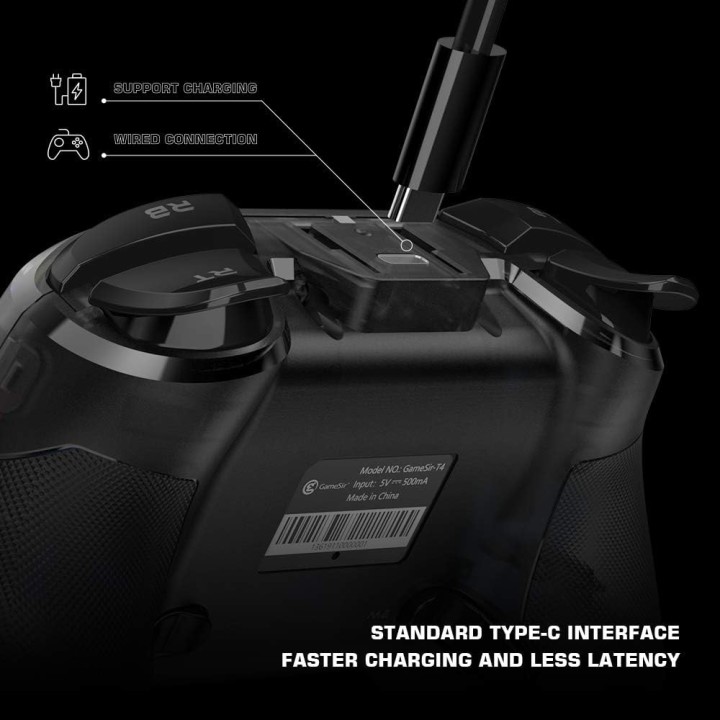 GameSir T4 Pro Wireless Controller (Black) Périphériques de jeu Gam...