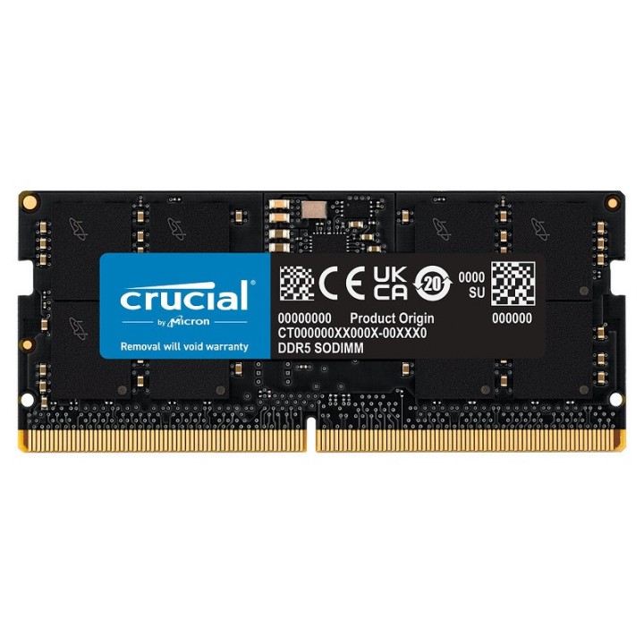 Crucial SO-DIMM DDR5 16Go 4800 MHz CL40 Mémoire vive PC portable Cr...
