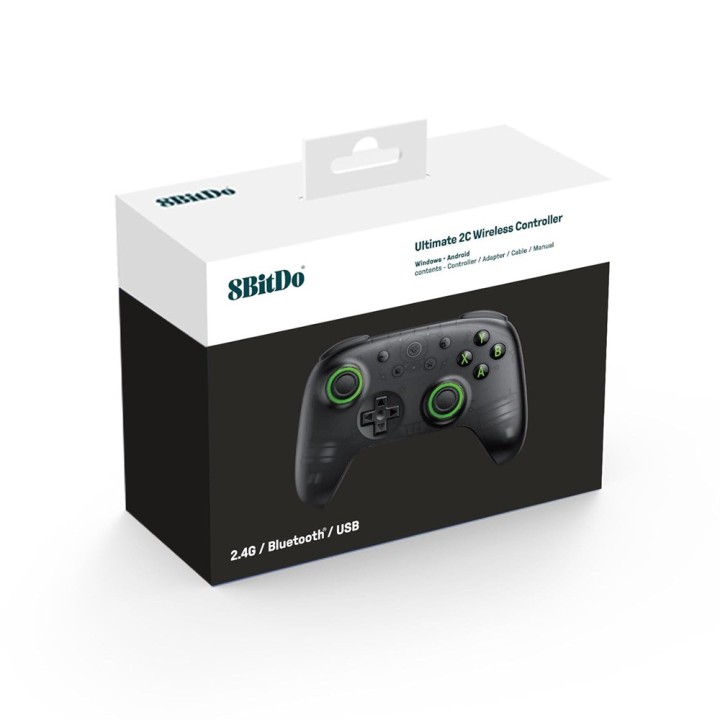 8BitDo Ultimate 2C Wireless - Transparent Black Périphériques de je...