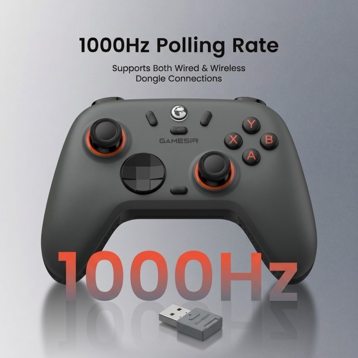 GameSir Nova 2 Lite 2.4G Wireless Controller (Gray) Périphériques d...