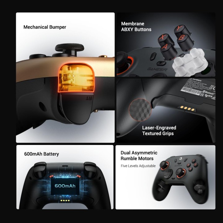 GameSir Nova 2 Lite 2.4G Wireless Controller (Champion Edition) Pér...