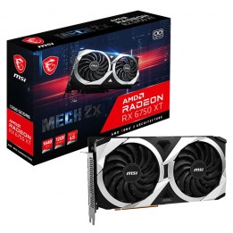 MSI Radeon RX 6750 XT MECH 2X OC 12GB GDDR6 Cartes graphiques MSI M...