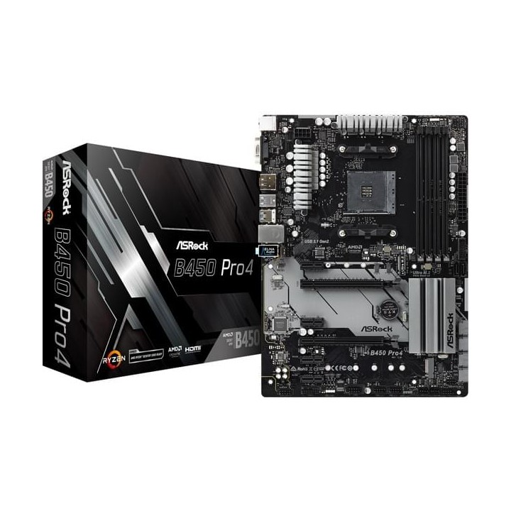 ASRock B450 Pro4 Cartes mères ASRock Maroc