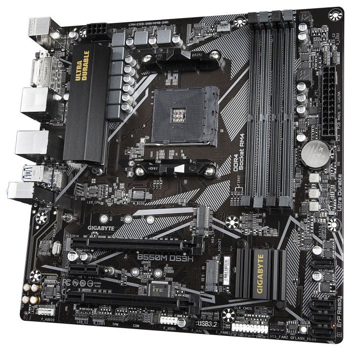 Gigabyte B550M DS3H Socket AM4 Gigabyte Maroc