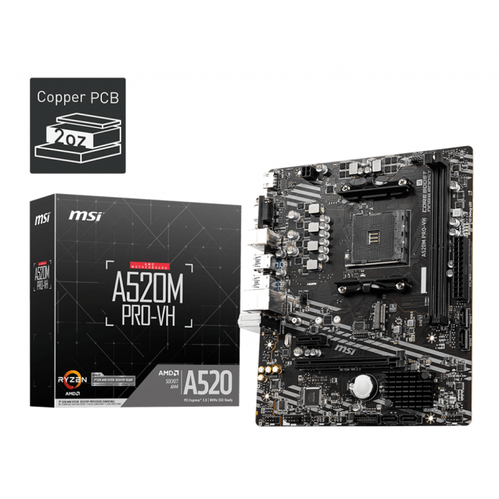 MSI A520M PRO-VH Cartes mères MSI Maroc