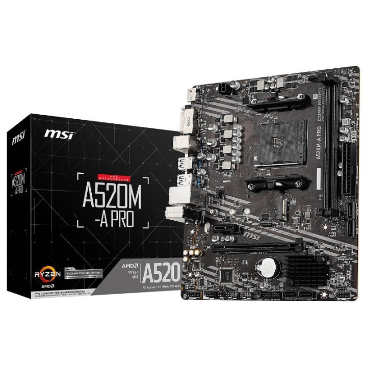 MSI A520M-A PRO Socket AM4 MSI Maroc