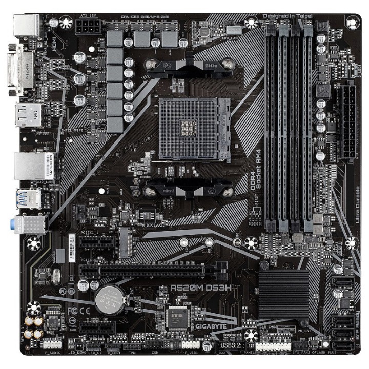 Gigabyte A520M DS3H Cartes mères Gigabyte Maroc