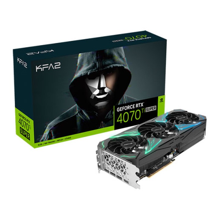 KFA2 GeForce RTX 4070 Ti SUPER SG (1-Click OC) Cartes graphiques KF...