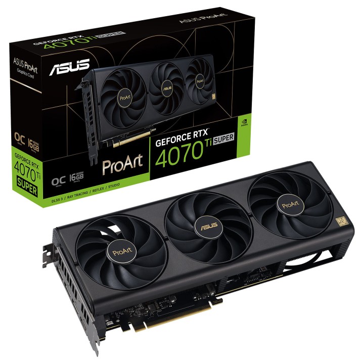 ASUS ProArt GeForce RTX 4070 Ti SUPER OC Edition 16GB Cartes graphi...