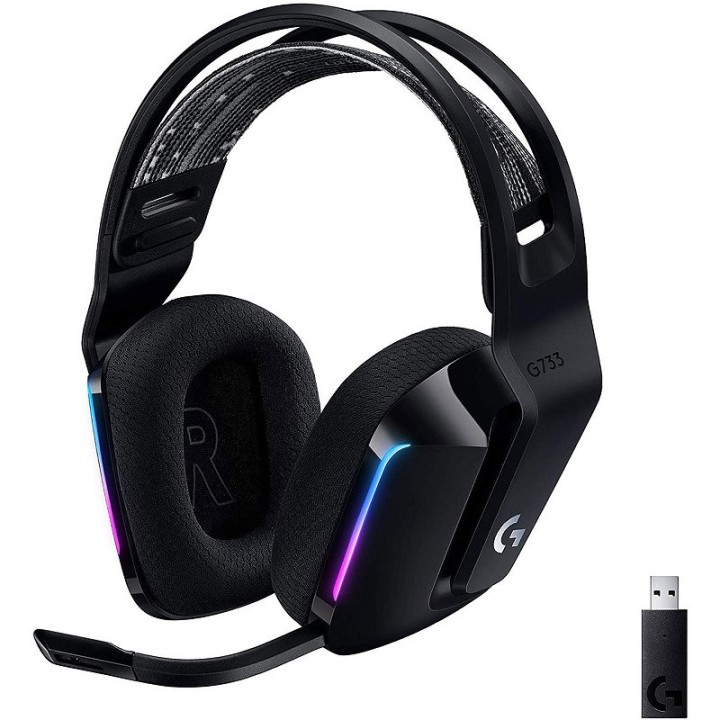 Logitech G733 Lightspeed Black Casques Logitech Maroc