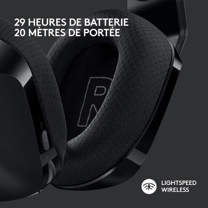 Logitech G733 Lightspeed Black Casques Logitech Maroc
