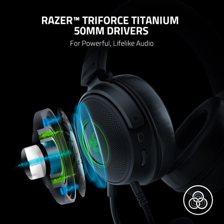 Razer Kraken v3 HyperSense (Noir) Casques Razer Maroc