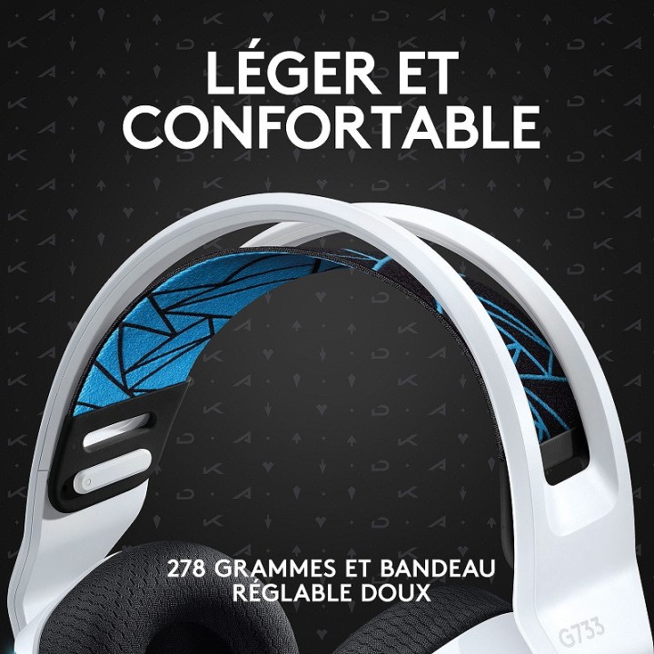 Logitech G G733 Lightspeed (LoL K/DA) Casques Logitech Maroc