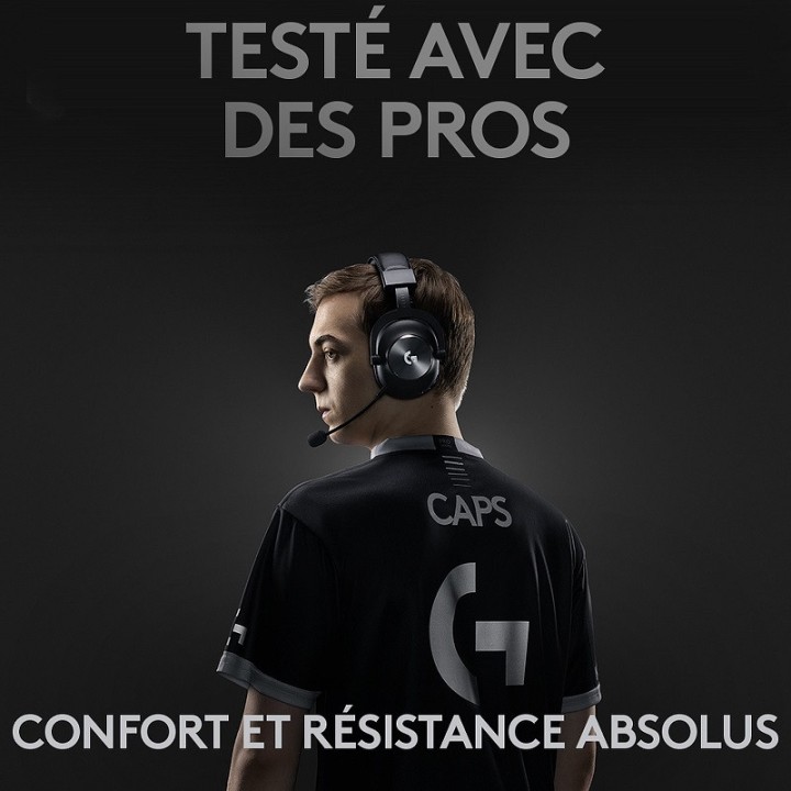 Logitech G Pro X Wireless Lightspeed Gaming Headset (Noir) Casques ...