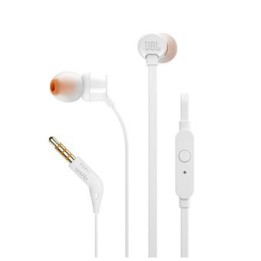 JBL Ecouteurs T110 Blanc Casques JBL Maroc