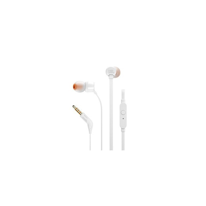 JBL Ecouteurs T110 Blanc Casques JBL Maroc