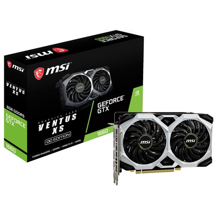 MSI GeForce GTX 1660 VENTUS XS OC 6GB GDDR5 Cartes graphiques MSI M...