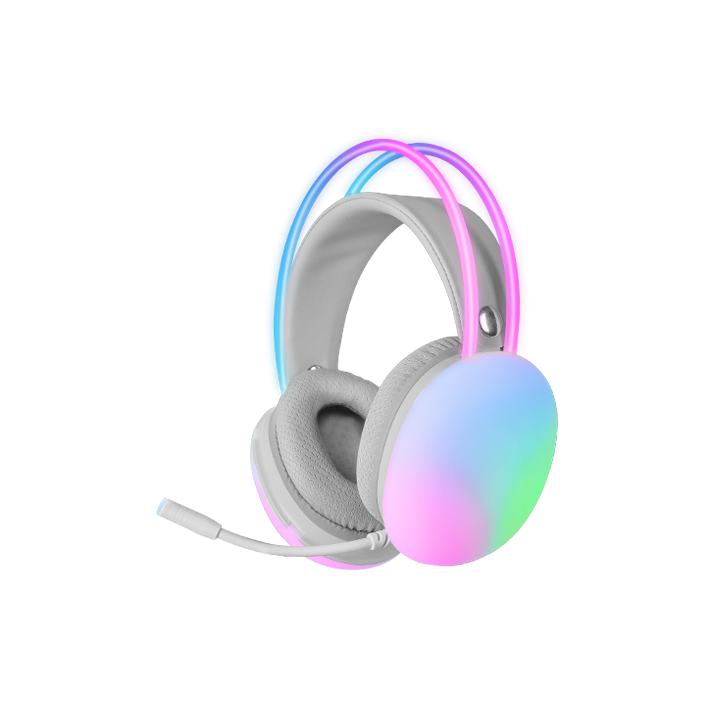 Mars Gaming MH-GLOW Chroma White Casques Mars Gaming Maroc