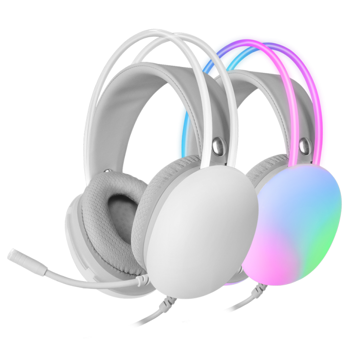 Mars Gaming MH-GLOW Chroma White Casques Mars Gaming Maroc