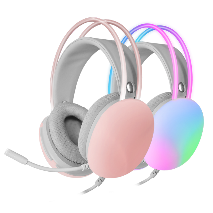 Mars Gaming MH-GLOW Chroma Pink Casques Mars Gaming Maroc
