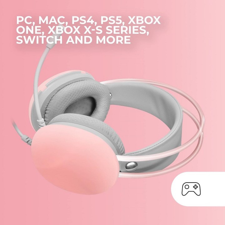 Mars Gaming MH-GLOW Chroma Pink Casques Mars Gaming Maroc