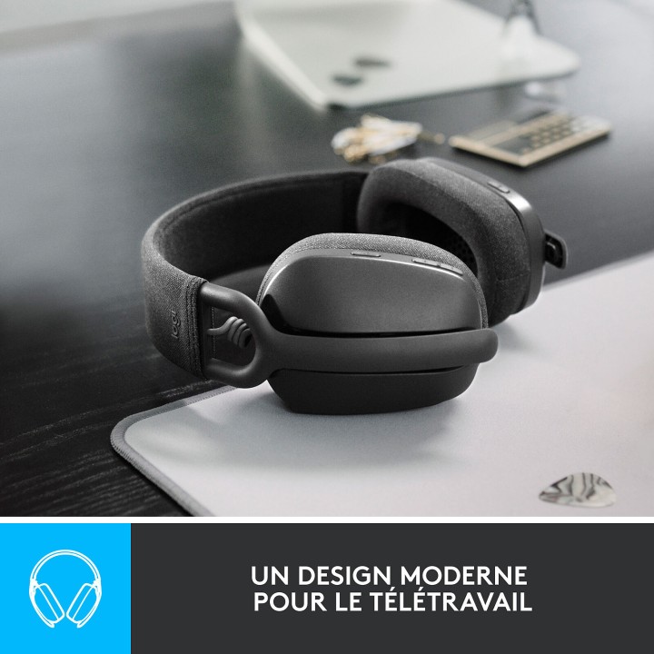 Logitech Zone Vibe 100 Graphite Casques Logitech Maroc